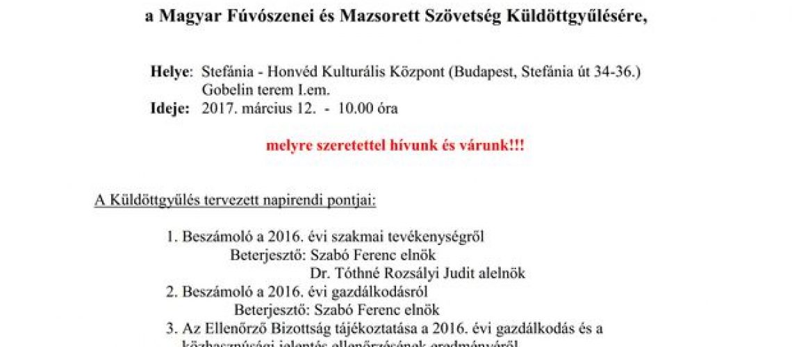 2017 MAFUMASZ meghívó